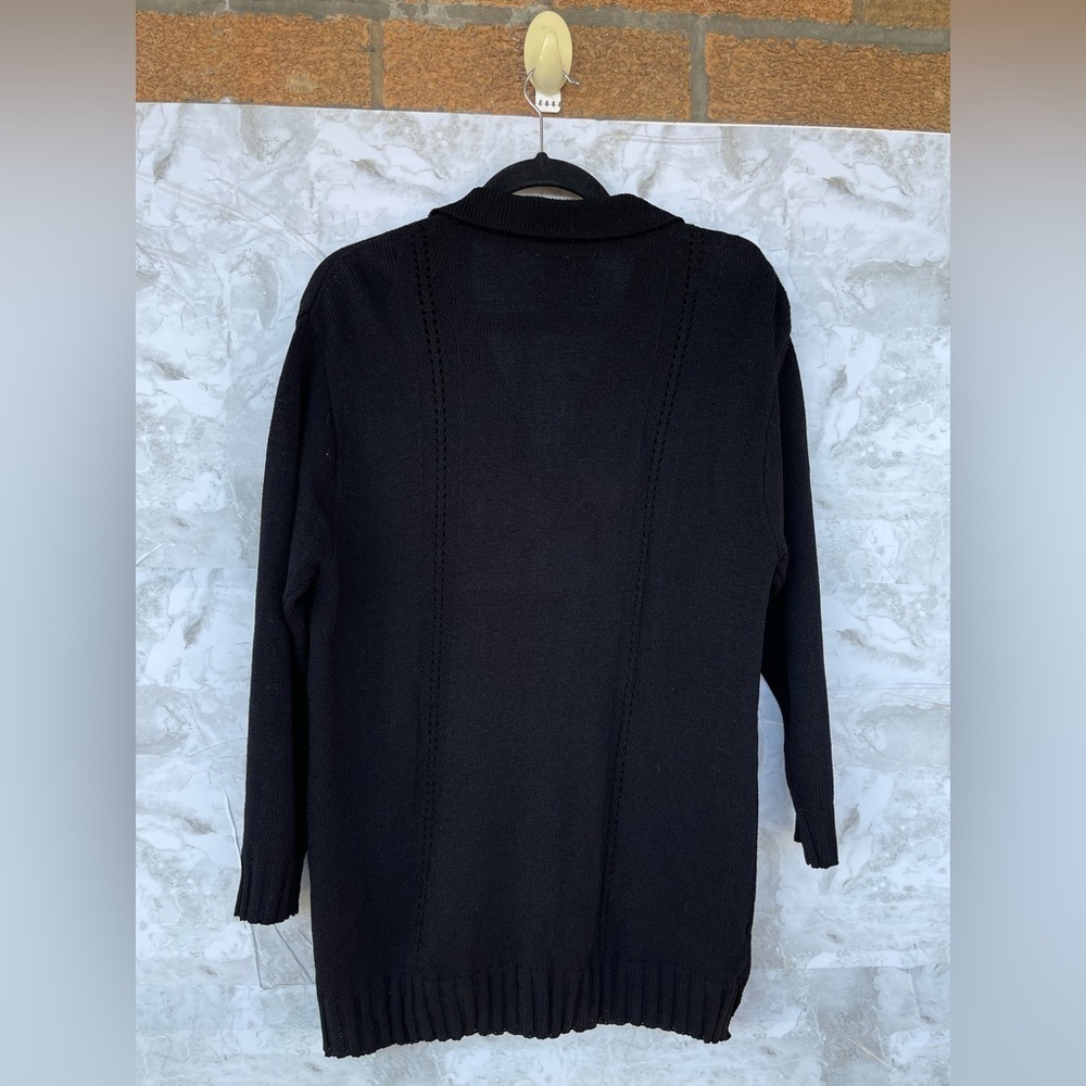 Margaret O'Leary knit front button sweater size small/ medium - Picture 7 of 9